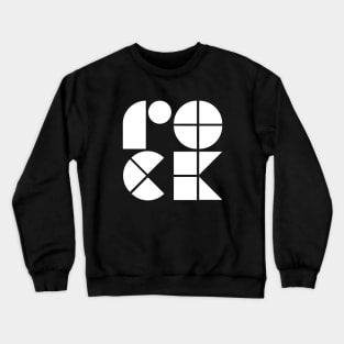 rock geometric logo Crewneck Sweatshirt